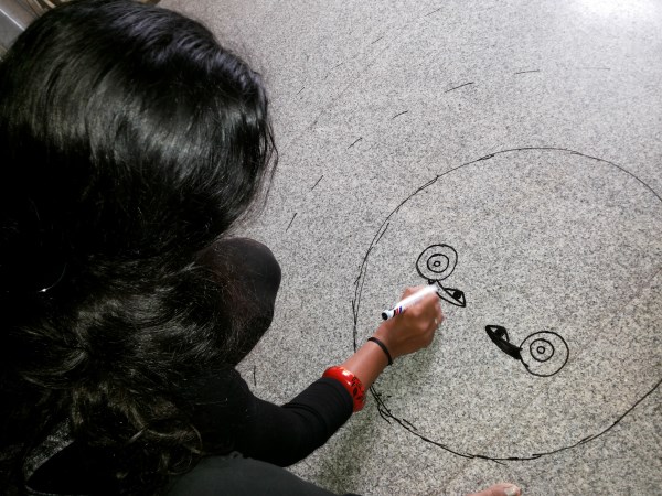 Oneindia Onam 2013 Rangoli - just starting