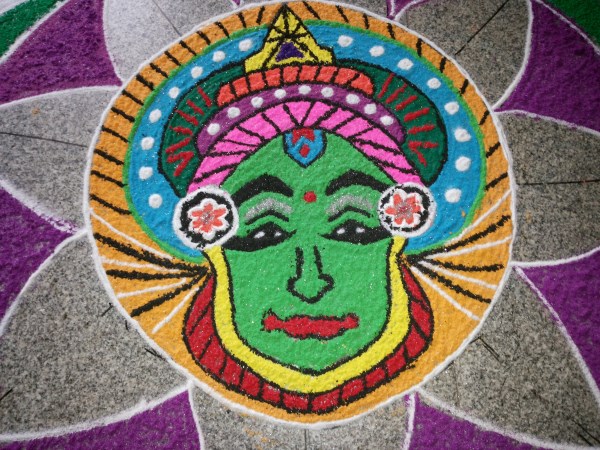 Oneindia Onam 2013 Rangoli - handsome!