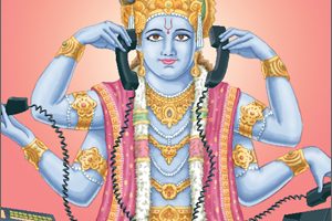 Hindu God in Telecom ad