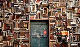Books in a library