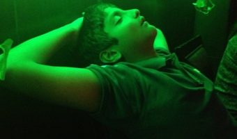 Teenager is relaxing after asking me a tough question