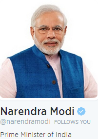 Narendra Modi on Twitter